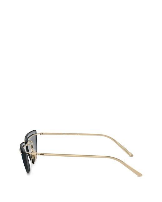 Prada Metallic Cat-Eye Frame Sunglasses