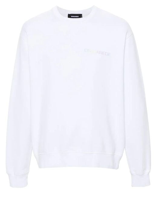 DSquared² White Sweatshirt for men