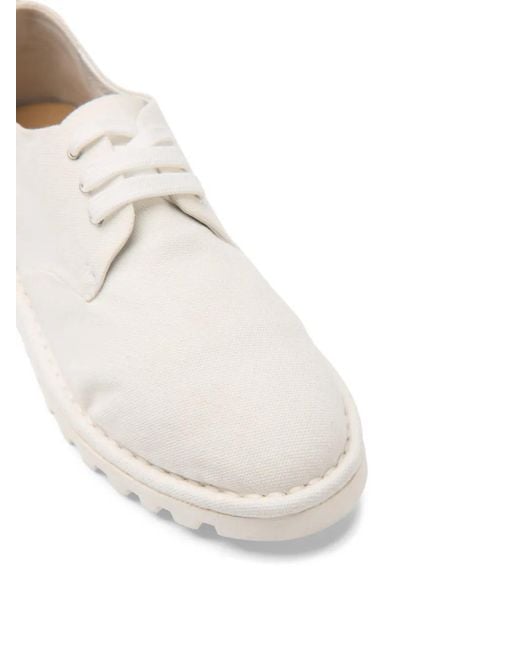 Marsèll White Sancrispa Lace-Up Derby Shoes