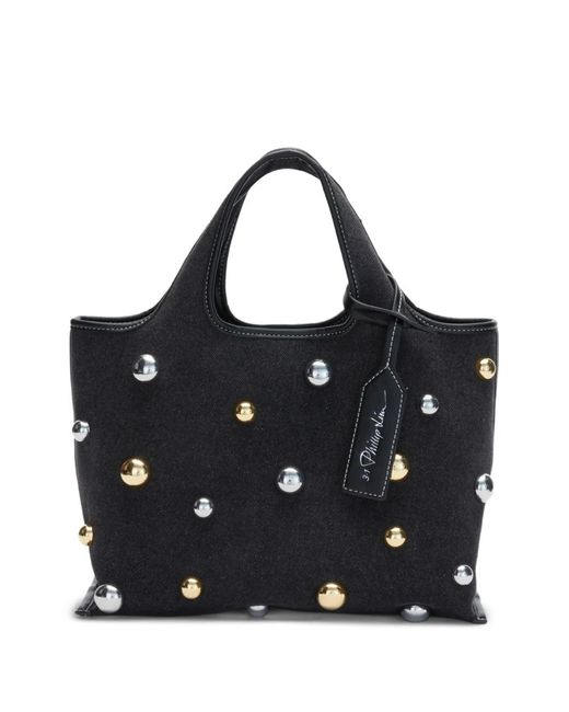 3.1 Phillip Lim Black Mini Dome Tote Bag