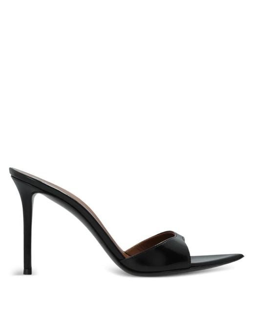 Giuseppe Zanotti Black 90Mm Intriigo Pointed-Toe Sandals
