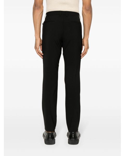 Pantalones de vestir con corte slim Emporio Armani de hombre de color Black