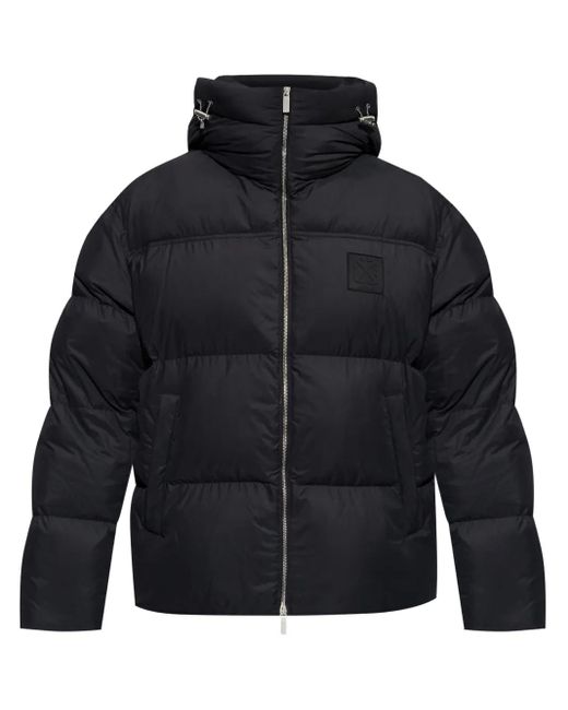 Off-White c/o Virgil Abloh Blue Off- Patch Arr Down Puffer for men