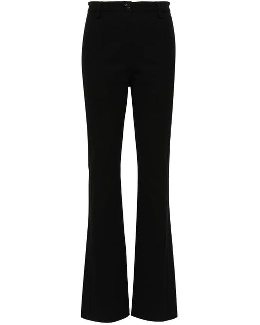 Pinko Black High-Waisted Tailored Trousers