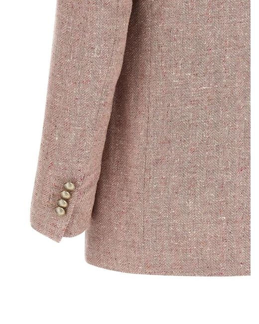 Tagliatore Brown Bertha Single-Breasted Blazer
