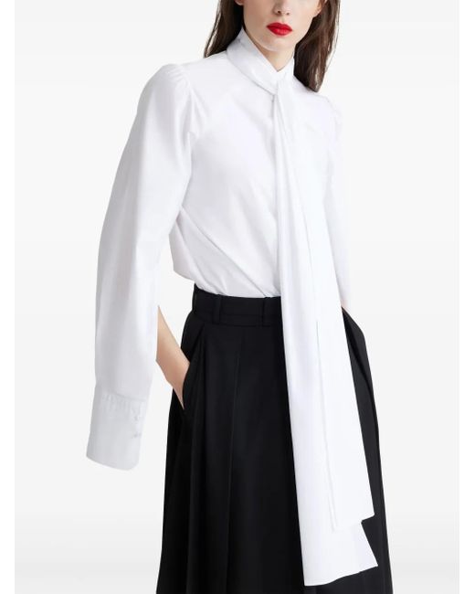 Patou White Bow Shirt