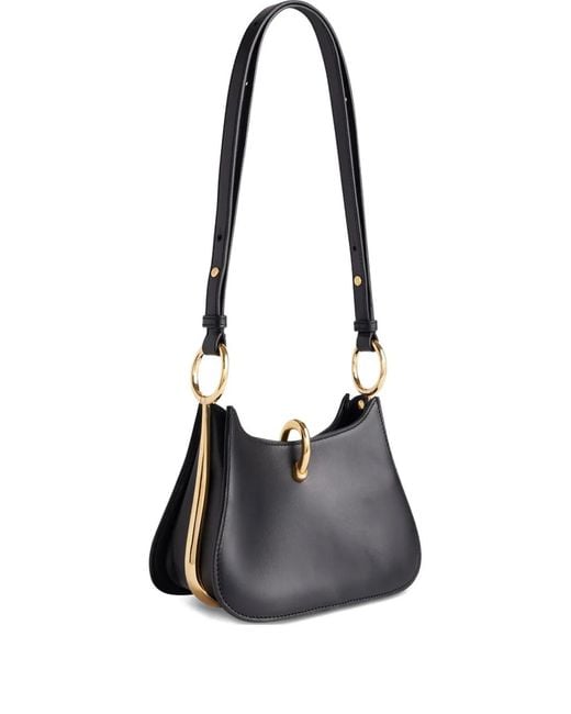Rabanne Black Sac À Bandoulière En Cuir