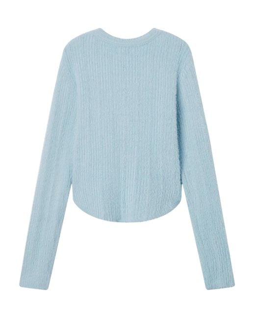 B+ AB Blue V-Neck Top