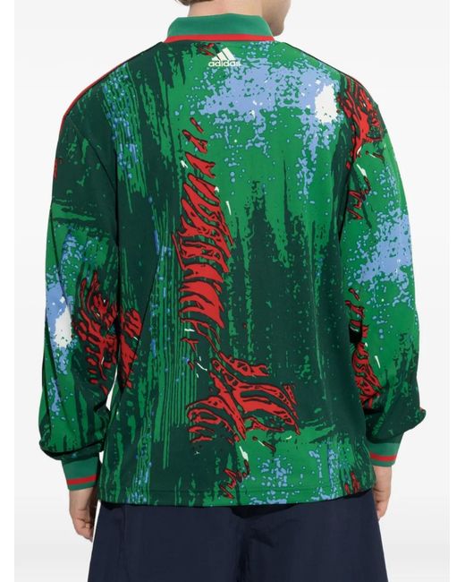 Adidas Green X Disney X Brain Dead Graphic-Print T-Shirt for men
