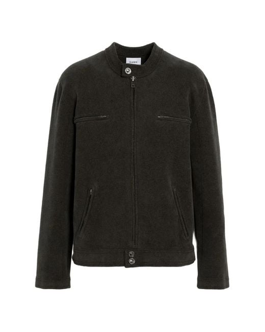 Barrie Black Suede Effect Zip Jacket for men