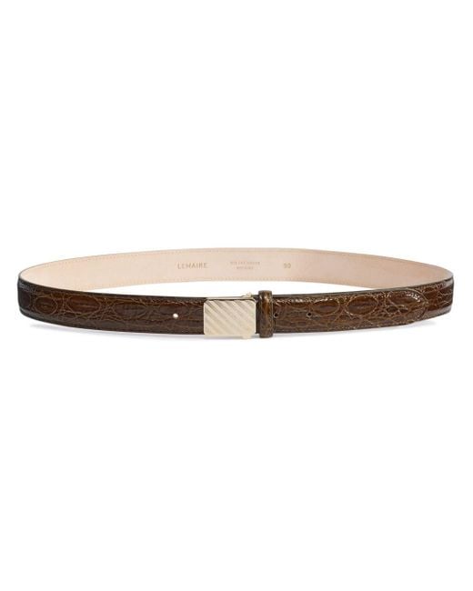Lemaire Natural Sliding-buckle Leather Belt