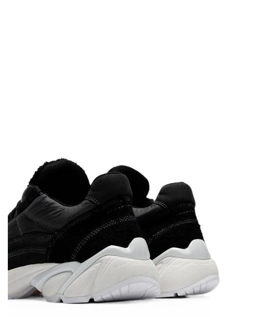 MM6 by Maison Margiela Black Panelled Chunky Low-Top Sneakers