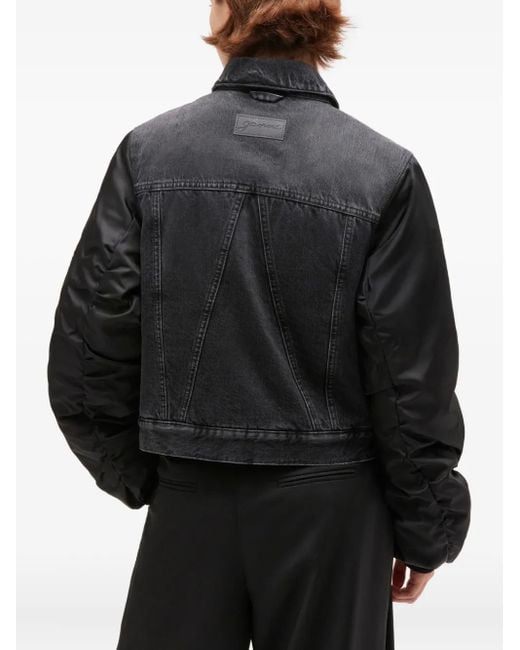 Ganni Black Buttoned Denim Jacket