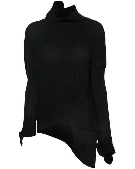 Issey Miyake Black Aerate Sweater Clothing
