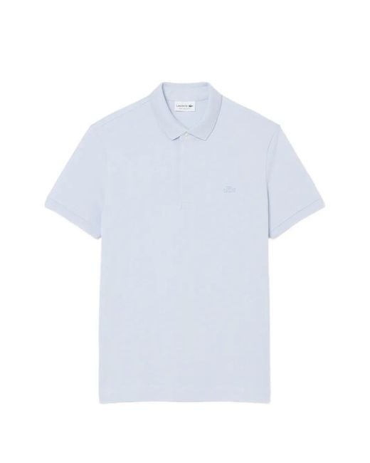 Lacoste White Polo En Piqué for men