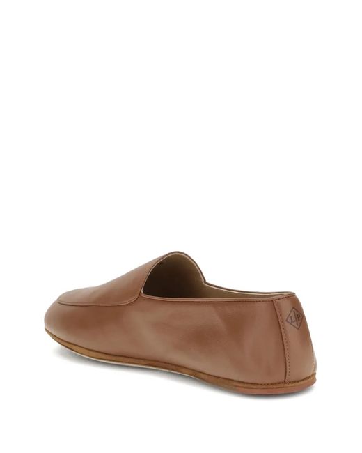 Loro Piana Brown Leather Loafers