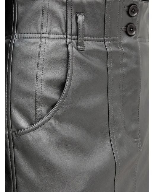 MARC AUREL Black Pocket Midi Skirt