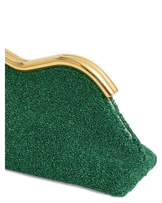 Mansur Gavriel Green Baci Clutch Bag