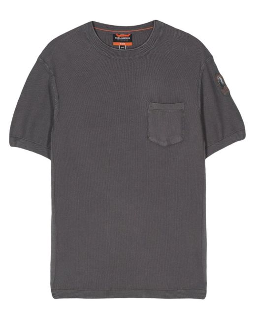 Parajumpers Gray Cyril Knitted T-shirt for men