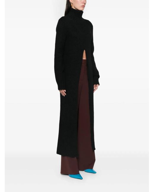 Jil Sander Black Knitted Maxi Dress