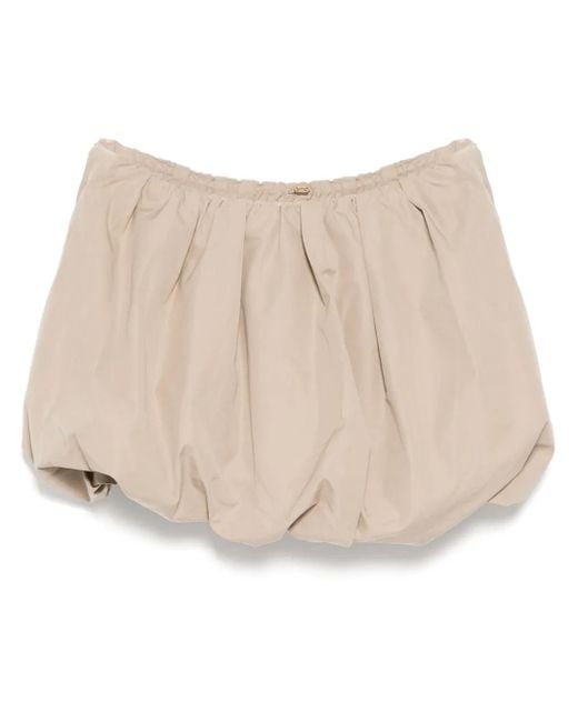 JNBY Natural Pleated Cropped Waist Skirt