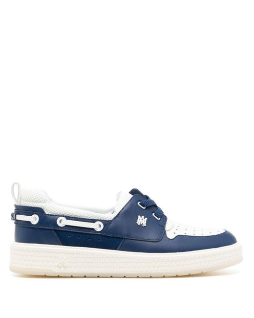 Amiri Blue Ma Panelled Boat Shoes for men