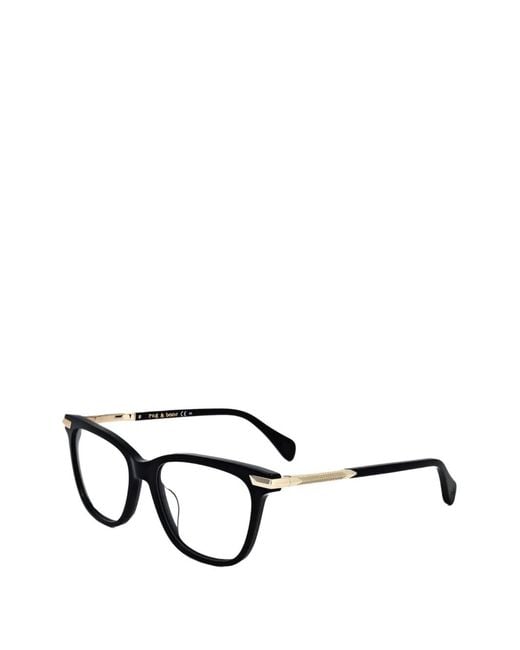 Rag & Bone Black Square-Frame Glasses
