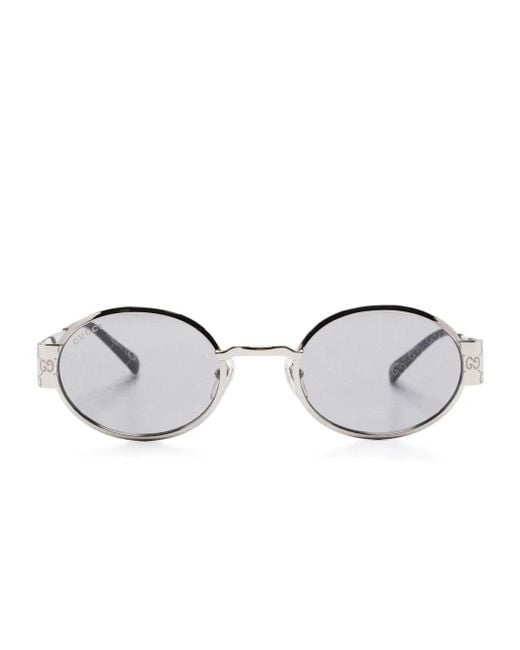 Gucci Metallic Round-Frame Sunglasses