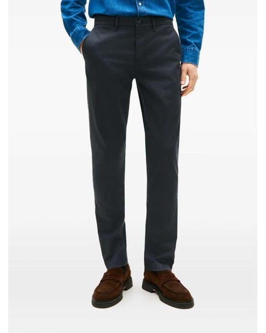 Tommy Hilfiger Blue Pantalon Court Boutonné for men