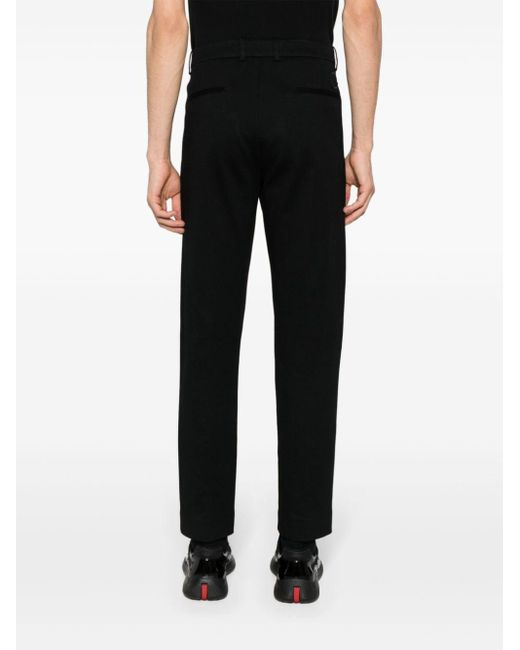 Moncler Black Straight-leg Jersey Trousers for men