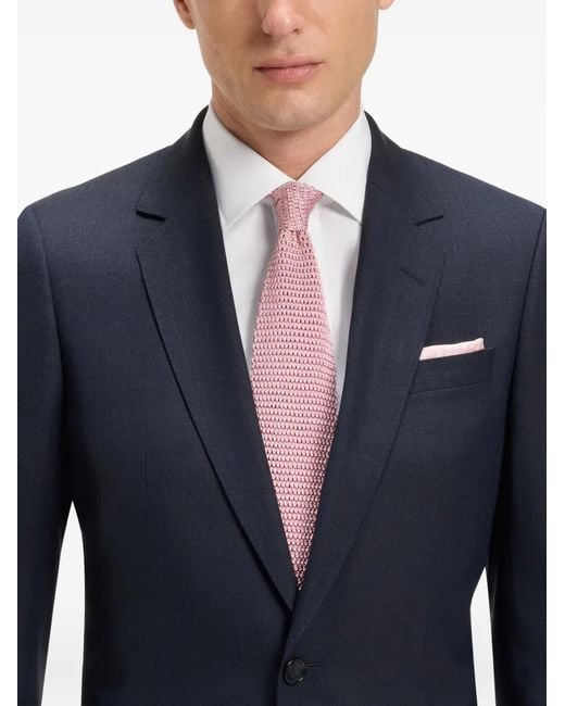 Boss White X David Beckham Joe Tailored Long-Sleeve Shirt for men