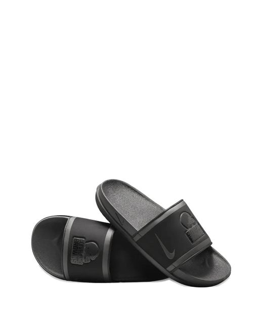 Nike Black Offcourt Logo-detail Slides for men
