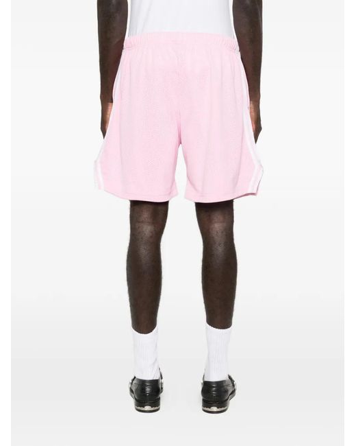 GALLERY DEPT. Pink Logo-Print Striped Shorts for men