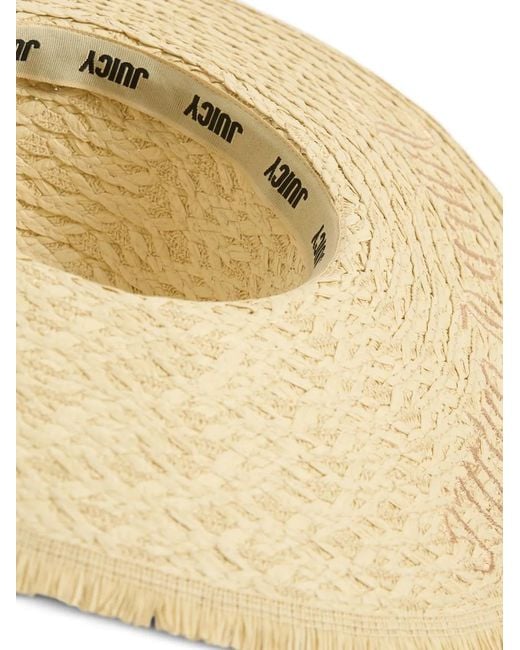Juicy Couture Natural Frayed Sun Hat