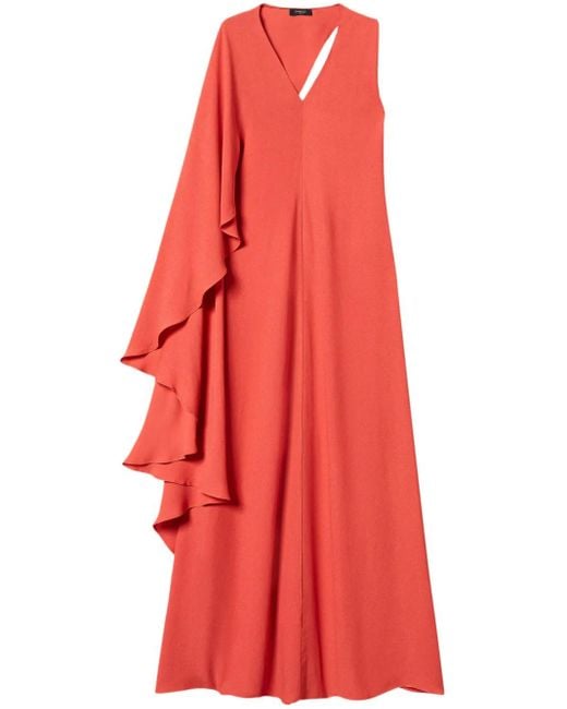Twinset Red Volcano Long Dress