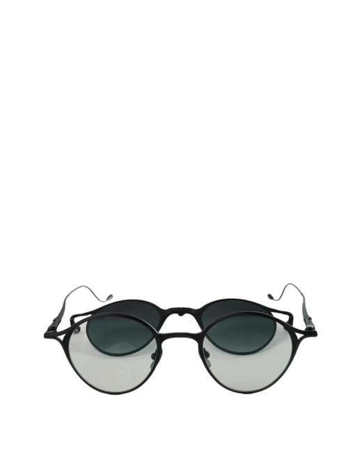 Rigards Black Round-Frame Sunglasses