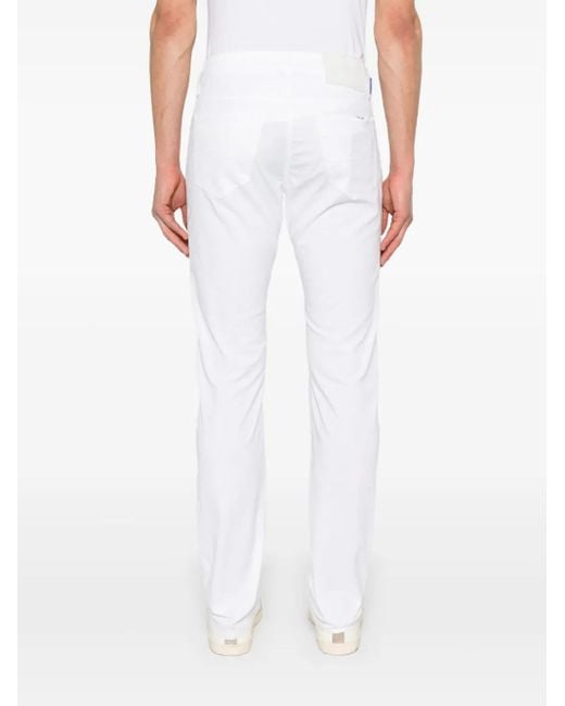 Jacob Cohen White Bard Trousers for men
