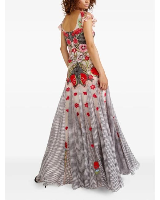 Temperley London Remi ラッフルトリム マキシドレス Pink