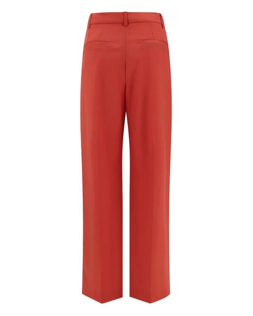 Loulou de Saison Red Wool Trousers