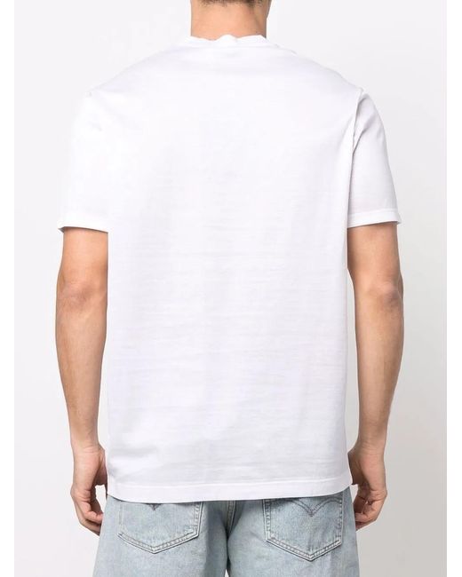 Paul & Shark White Logo-Patch Cotton T-Shirt for men