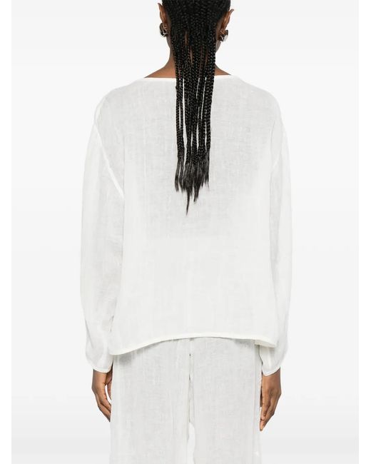 Maurizio Braschi White Laced Top