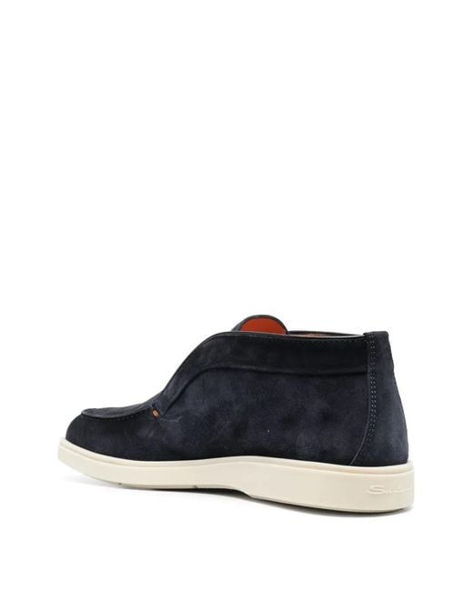 Santoni Blue Digits Moccasin for men