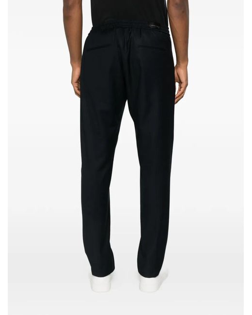 Michael Coal Blue Mc Adam Drawstring Trousers for men