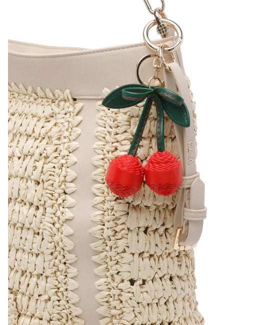 V73 White Alysia Cherry Charm Handbag