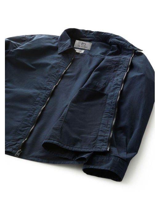 Giacca-camicia di Woolrich in Blue da Uomo