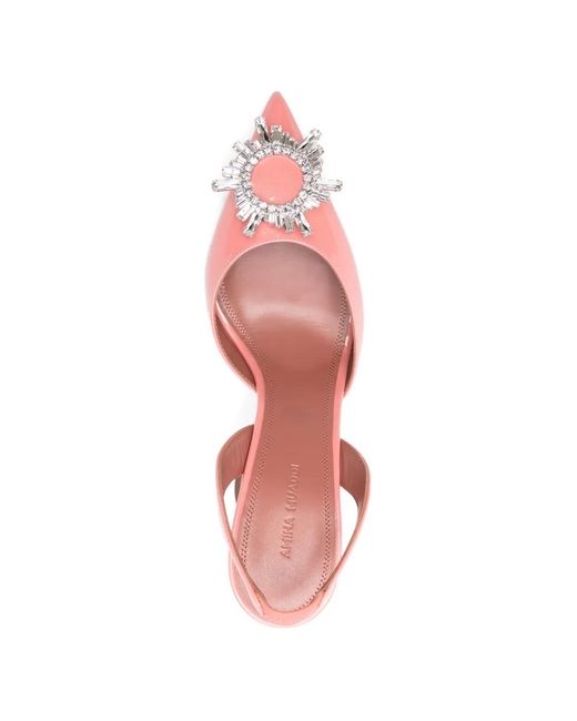 AMINA MUADDI Pink Begum Slingback Pumps