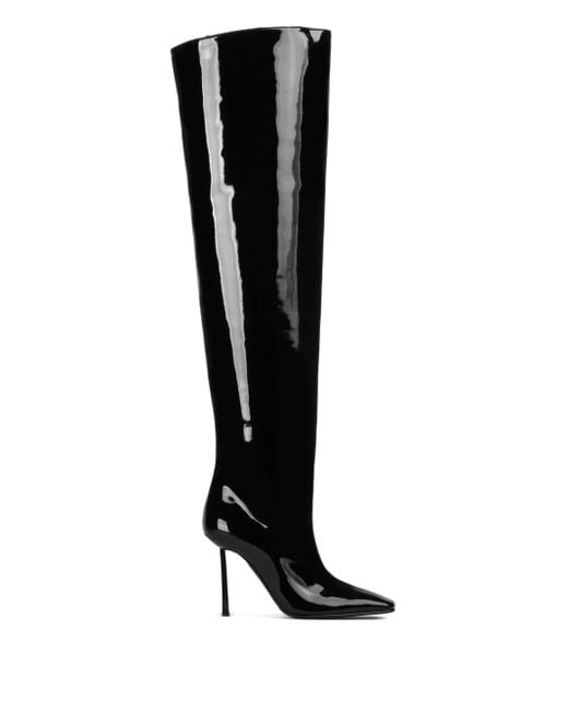 Le Silla Black 110Mm Vittoria Vinyl Boots