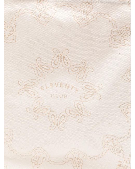 Eleventy Natural Logo Tote Bag for men