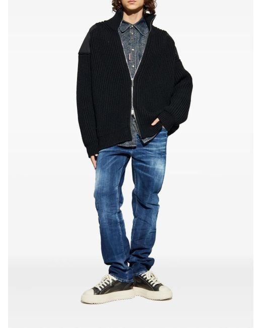 DSquared² Blue Button Trousers for men
