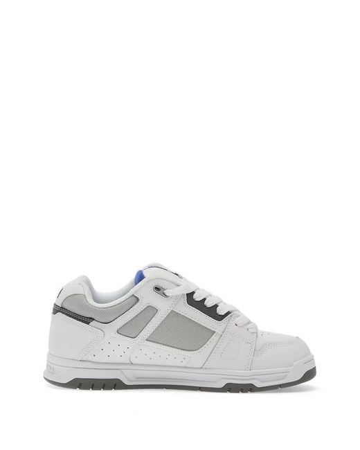 DC Shoes White Stag Panelled Logo-Patch Sneakers for men